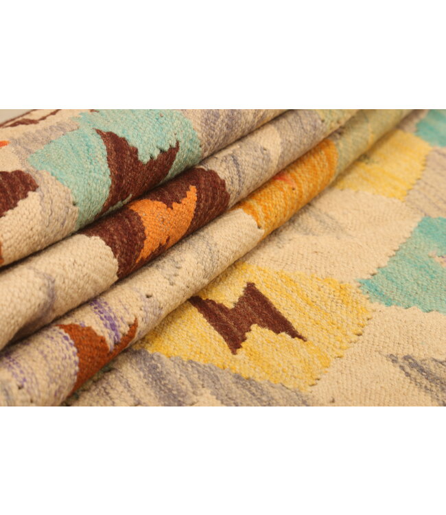 300x200cm Handwoven Traditional Kelim Area Rug Wool Carpet