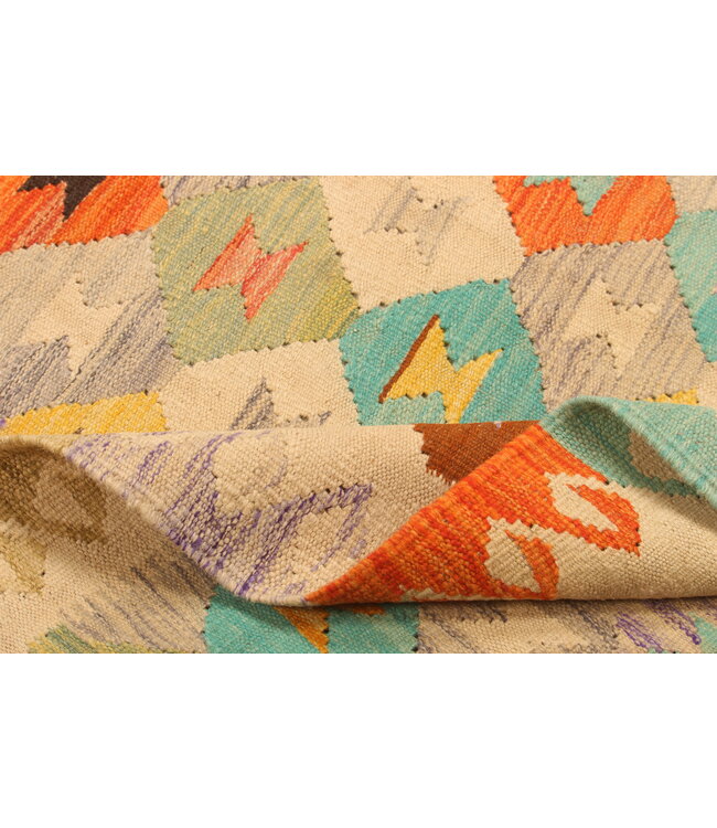 300x200cm Handwoven Traditional Kelim Area Rug Wool Carpet