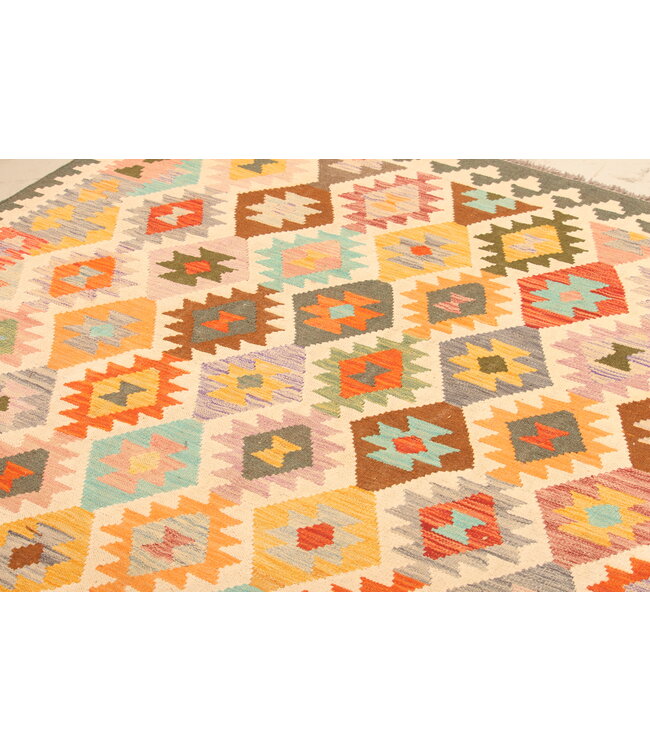 310x203cm Afghan Oriental wool carpet Handmade Kelim Rug