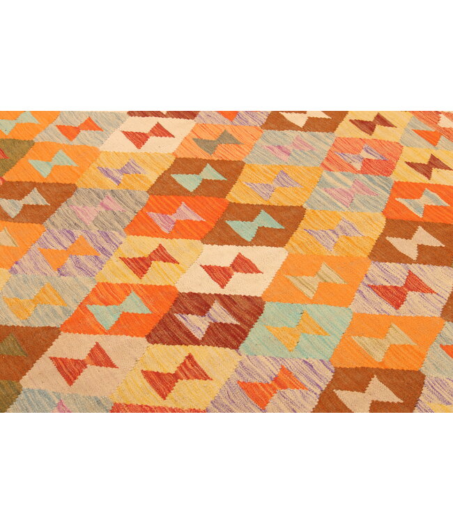 300x201cm Handwoven Traditional Kelim Area Rug Wool Carpet