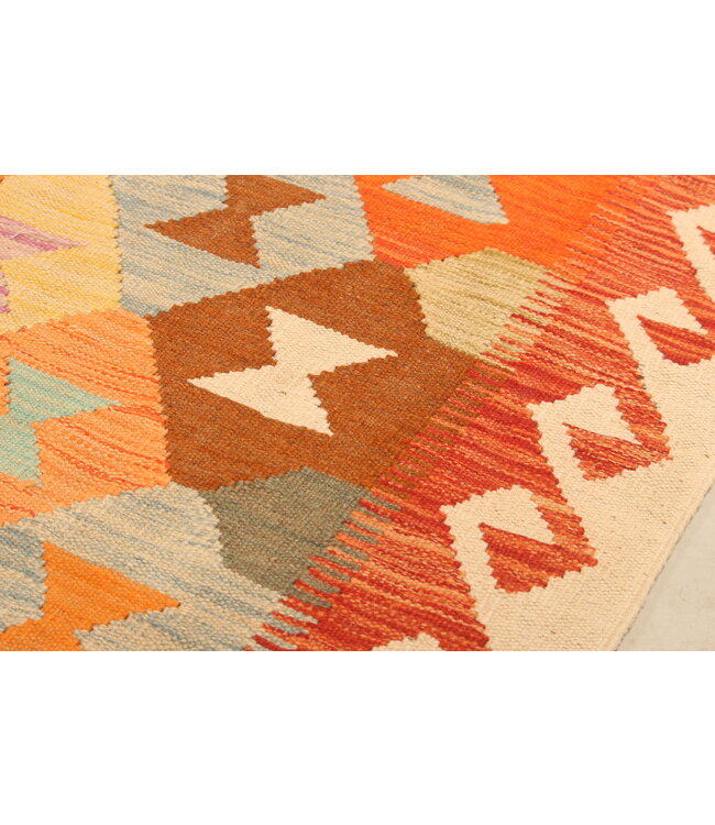 300x201cm Handwoven Traditional Kelim Area Rug Wool Carpet