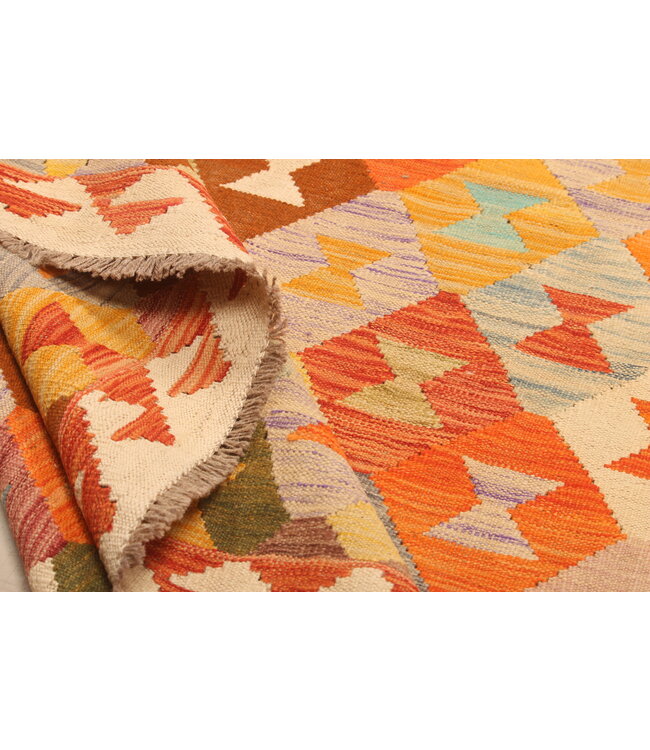 300x201cm Handwoven Traditional Kelim Area Rug Wool Carpet