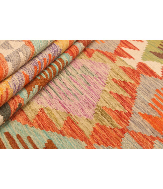 300x200cm Handwoven Traditional Kelim Area Rug Wool Carpet