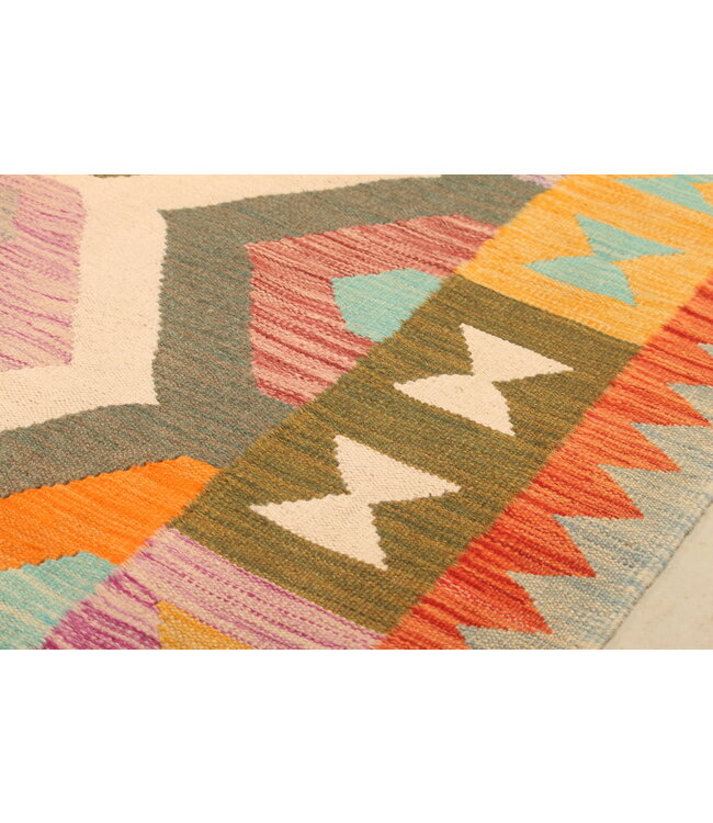 303x196cm Handwoven Traditional Kelim Area Rug Wool Carpet