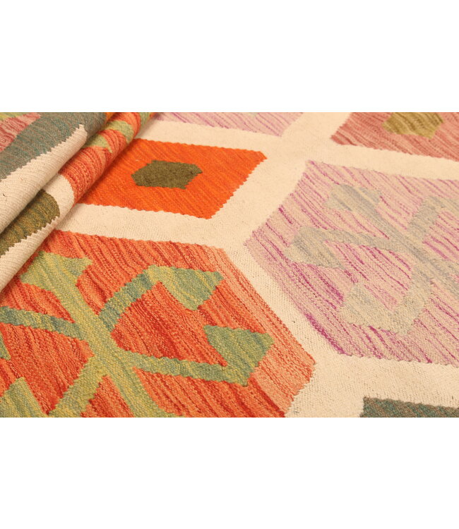 303x196cm Handwoven Traditional Kelim Area Rug Wool Carpet