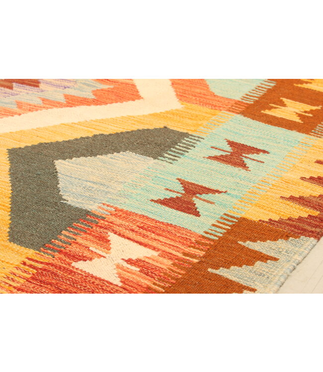 300x197cm Handwoven Traditional Kelim Area Rug Wool Carpet