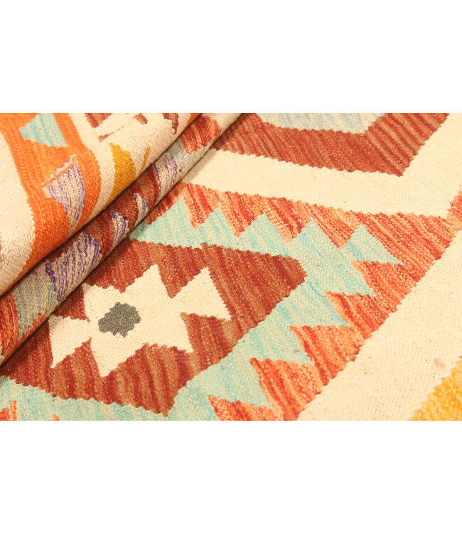 300x197cm Handwoven Traditional Kelim Area Rug Wool Carpet