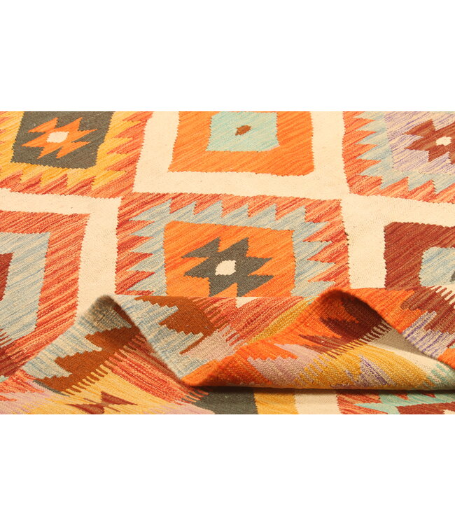 300x197cm Handwoven Traditional Kelim Area Rug Wool Carpet