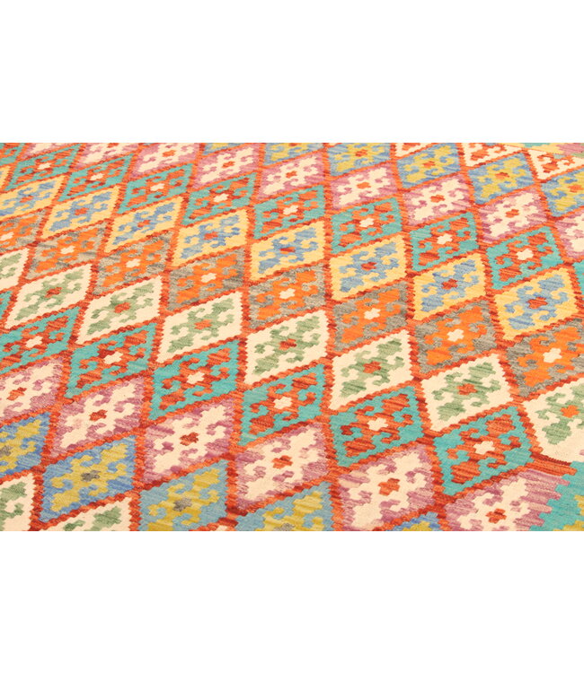 294x223cm Afghan Oriental wool carpet Handmade Kelim Rug