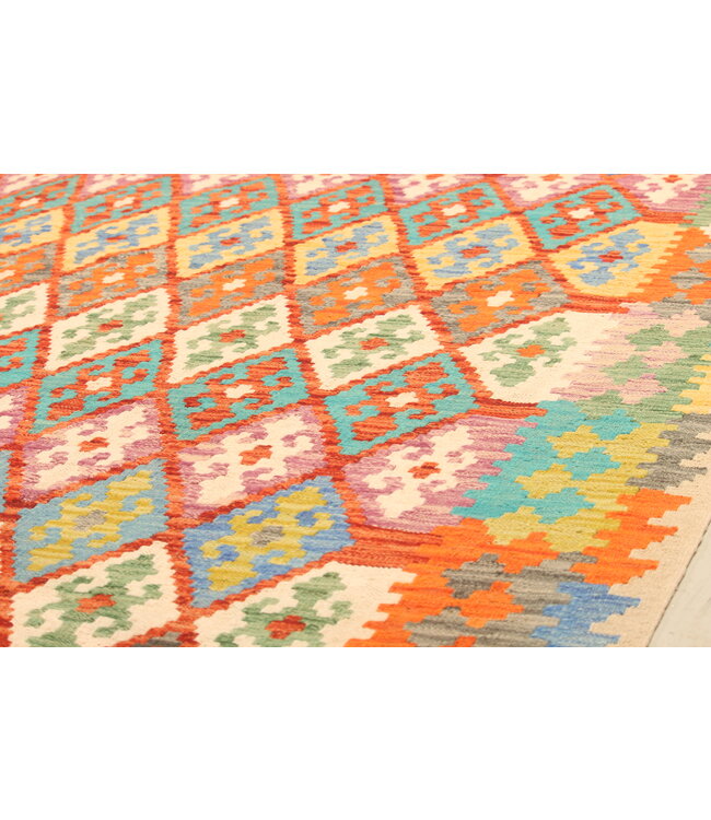 294x223cm Afghan Oriental wool carpet Handmade Kelim Rug