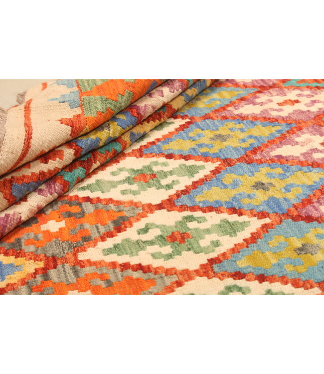 294x223cm Afghan Oriental wool carpet Handmade Kelim Rug