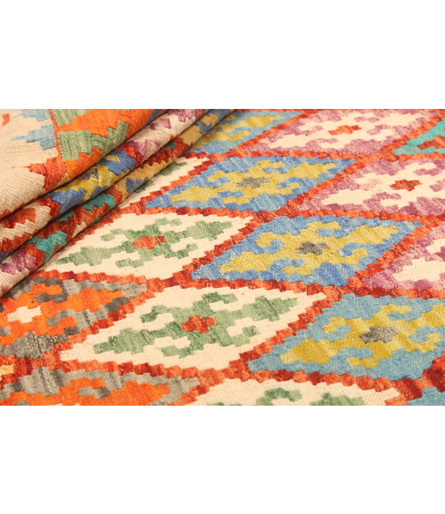 294x223cm Afghan Oriental wool carpet Handmade Kelim Rug