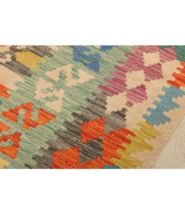 293x218cm Afghaans oosters wollen tapijt handgemaakt Kelim-kleed