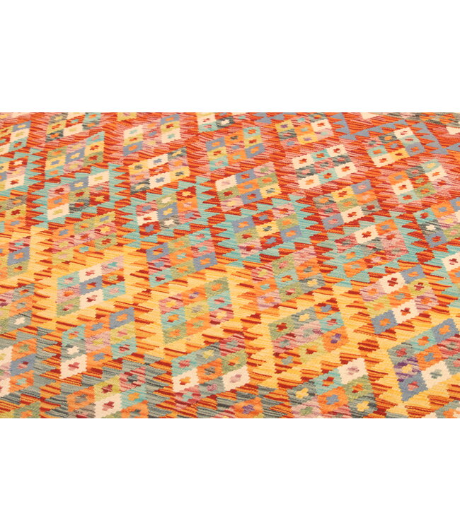 298x210cm Afghaans oosters wollen tapijt handgemaakt Kelim-kleed