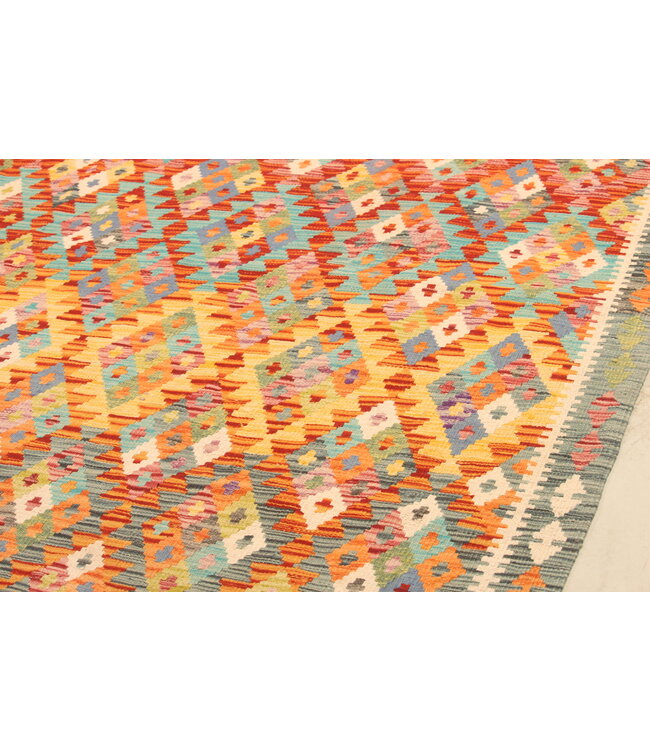 298x210cm Afghan Oriental wool carpet Handmade Kelim Rug