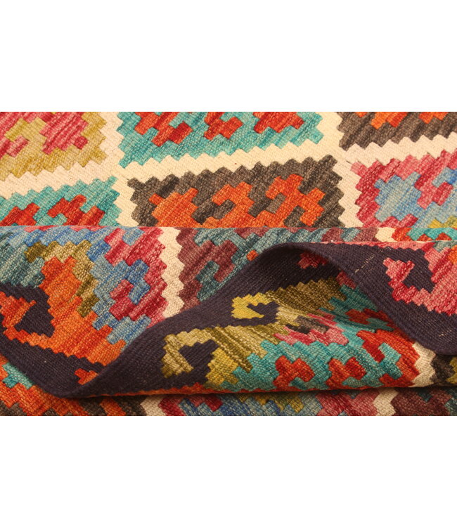 286x202cm Schöner teppich handgewebter Kelim-Wollteppich Orientalischer Teppich