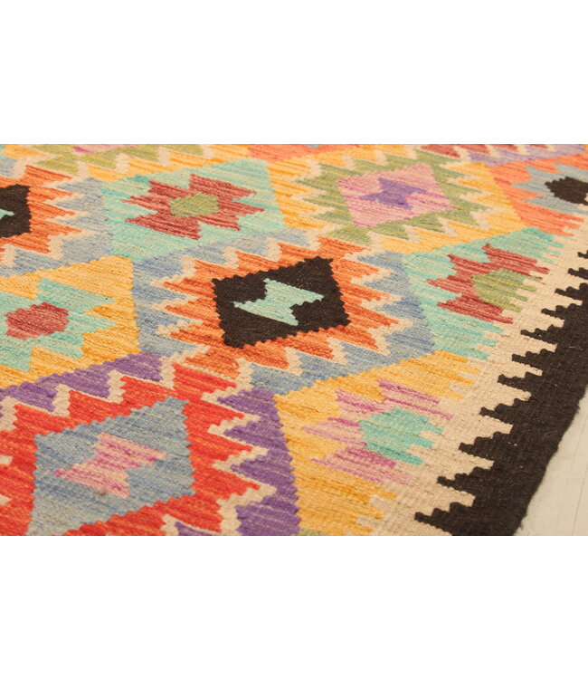 300x205cm Afghaans oosters wollen tapijt handgemaakt Kelim-kleed