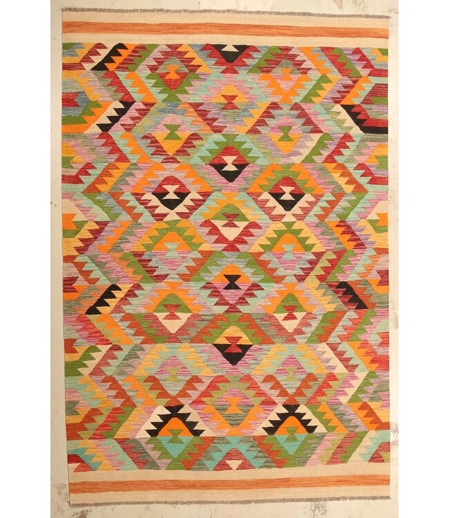 303x200cm  Beautiful Rug Handwoven Kelim Wool  Oriental carpet