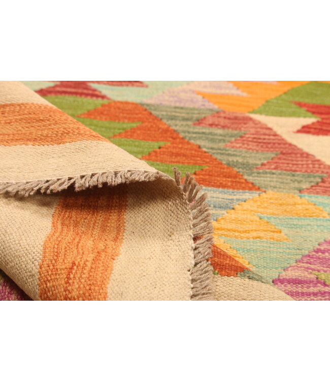 303x200cm Schöner teppich handgewebter Kelim-Wollteppich Orientalischer Teppich