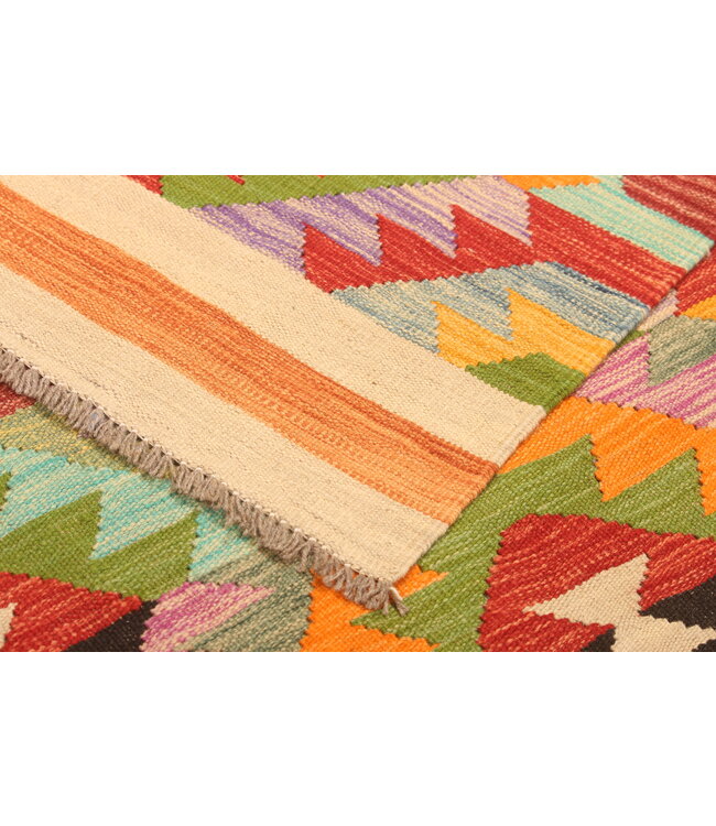 303x200cm Schöner teppich handgewebter Kelim-Wollteppich Orientalischer Teppich