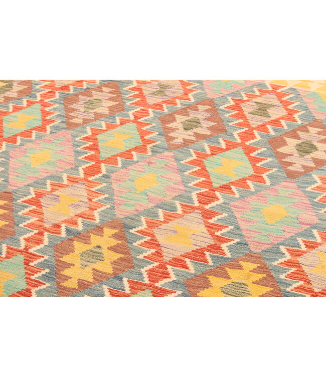 304x209cm  Afghanischer orientalischer Wollteppich handgefertigter Kelim-Teppich