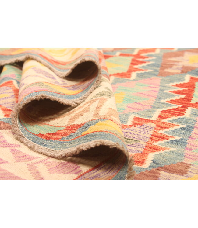 304x209cm Afghan Oriental wool carpet Handmade Kelim Rug