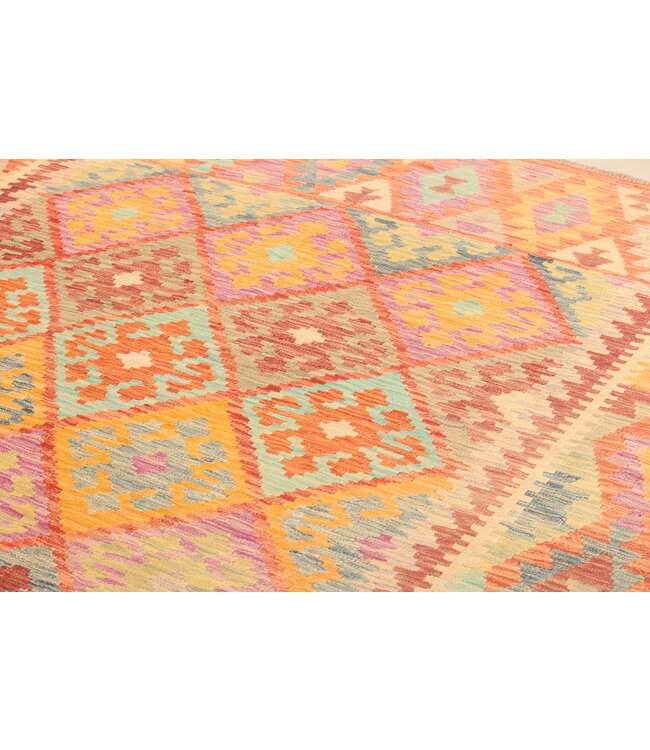 292x202cm Afghan Oriental wool carpet Handmade Kelim Rug