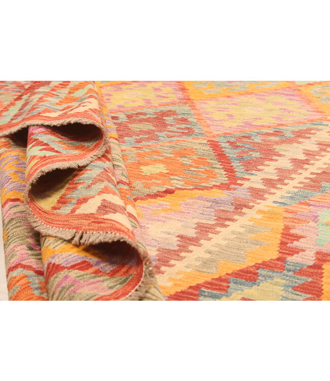 292x202cm Afghan Oriental wool carpet Handmade Kelim Rug