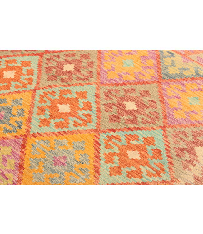 292x202cm Afghan Oriental wool carpet Handmade Kelim Rug