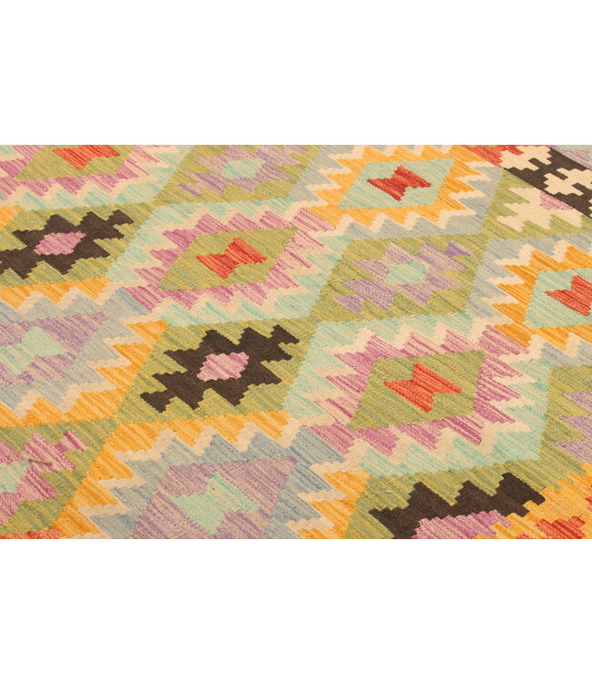 297x204cm Schöner teppich handgewebter Kelim-Wollteppich Orientalischer Teppich