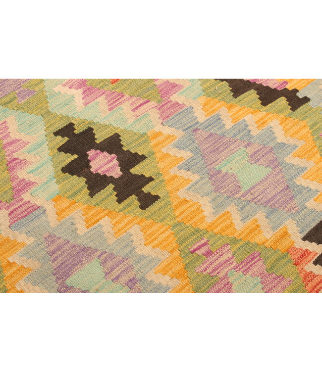 297x204cm Beautiful Rug Handwoven Kelim Wool  Oriental carpet