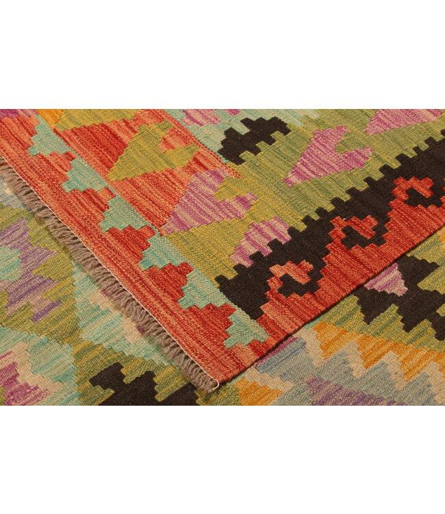 297x204cm Schöner teppich handgewebter Kelim-Wollteppich Orientalischer Teppich