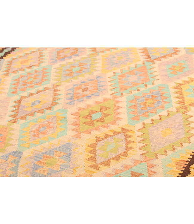 305x207cm Afghan Oriental wool carpet Handmade Kelim Rug