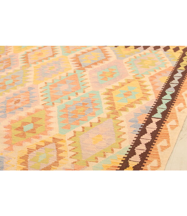 305x207cm Afghan Oriental wool carpet Handmade Kelim Rug