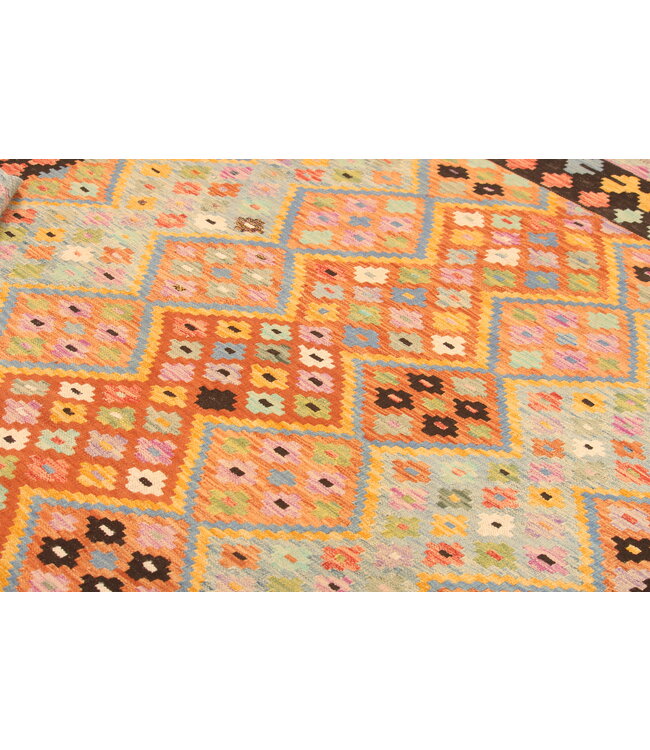 300x206cm Afghaans oosters wollen tapijt handgemaakt Kelim-kleed