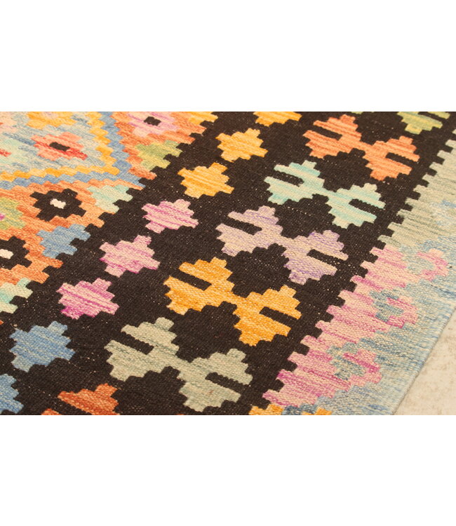 300x206cm Afghaans oosters wollen tapijt handgemaakt Kelim-kleed