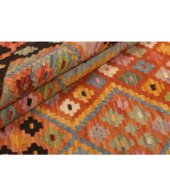 300x206cm Afghaans oosters wollen tapijt handgemaakt Kelim-kleed