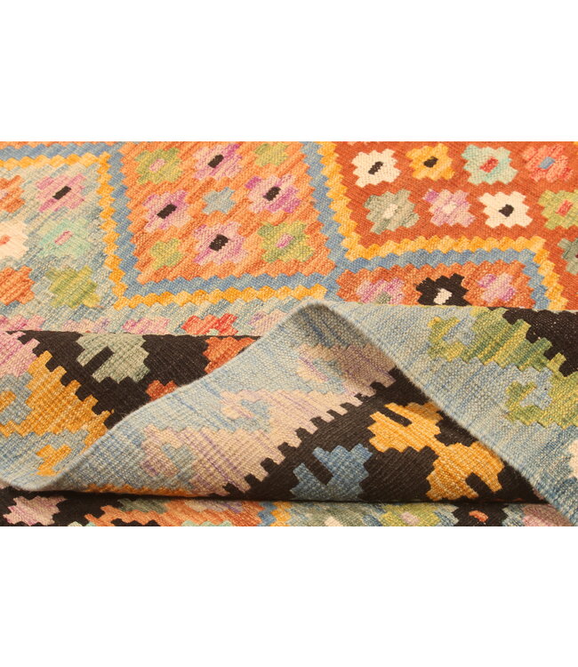 300x206cm Afghan Oriental wool carpet Handmade Kelim Rug