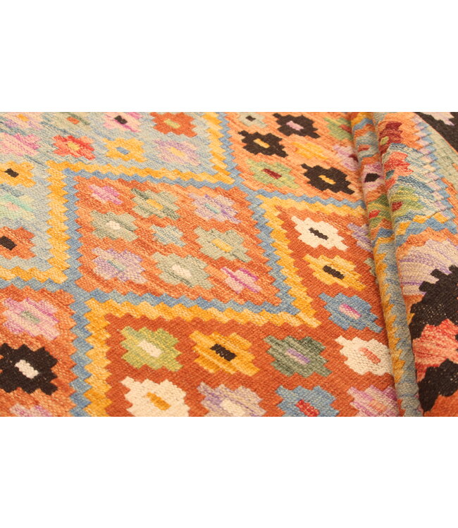 300x206cm Afghaans oosters wollen tapijt handgemaakt Kelim-kleed