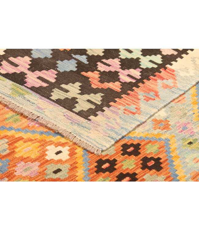 300x206cm Afghaans oosters wollen tapijt handgemaakt Kelim-kleed