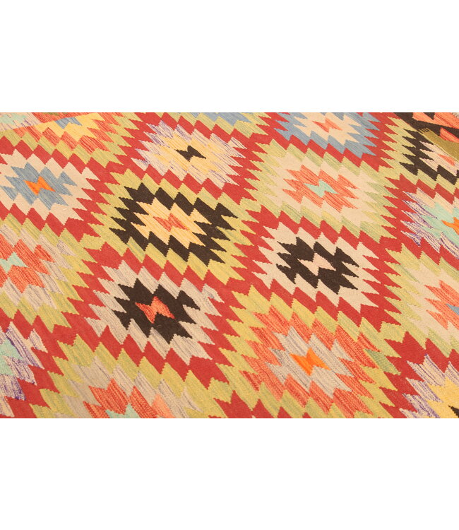 300x195cm Schöner teppich handgewebter Kelim-Wollteppich Orientalischer Teppich