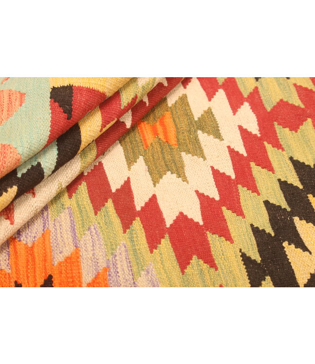 300x195cm Schöner teppich handgewebter Kelim-Wollteppich Orientalischer Teppich