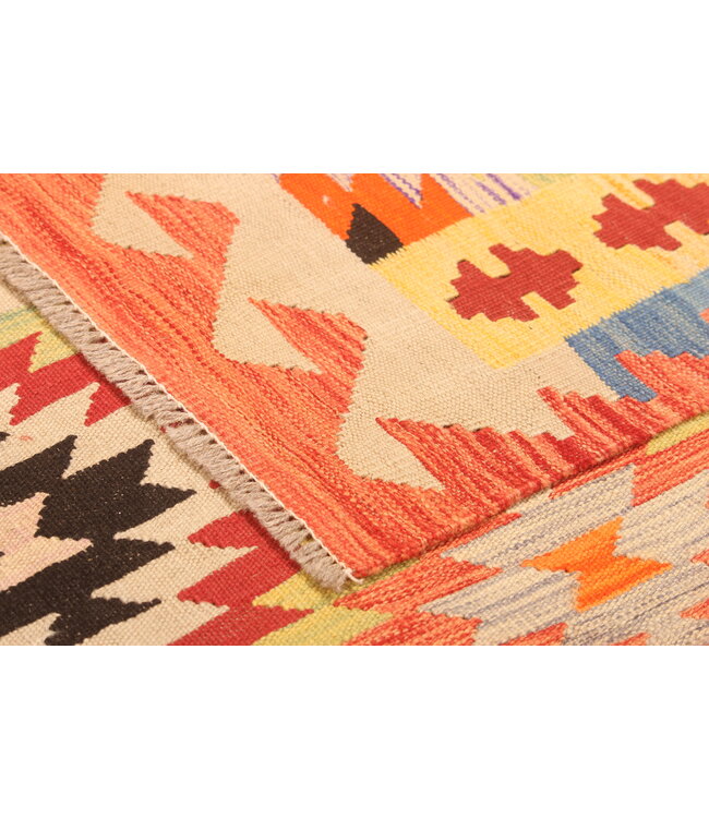 300x195cm Beautiful Rug Handwoven Kelim Wool  Oriental carpet