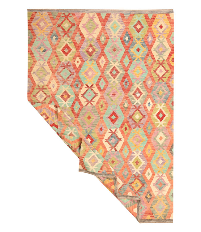 295x200cm  Beautiful Rug Handwoven Kelim Wool  Oriental carpet