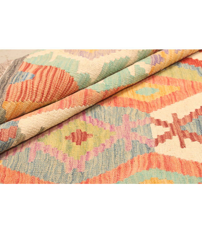 295x200cm Schöner teppich handgewebter Kelim-Wollteppich Orientalischer Teppich