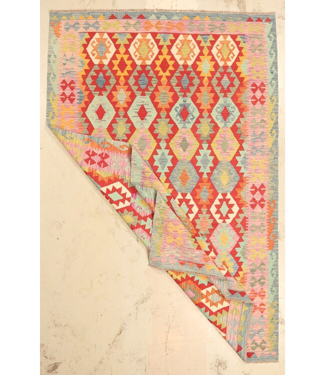 310x203cm Afghan Oriental wool carpet Handmade Kelim Rug