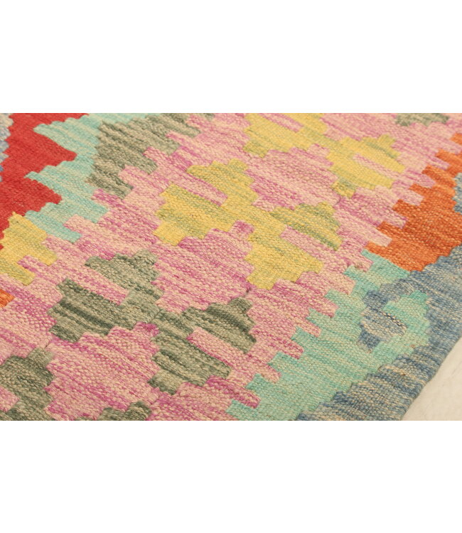 310x203cm Afghanischer orientalischer Wollteppich handgefertigter Kelim-Teppich