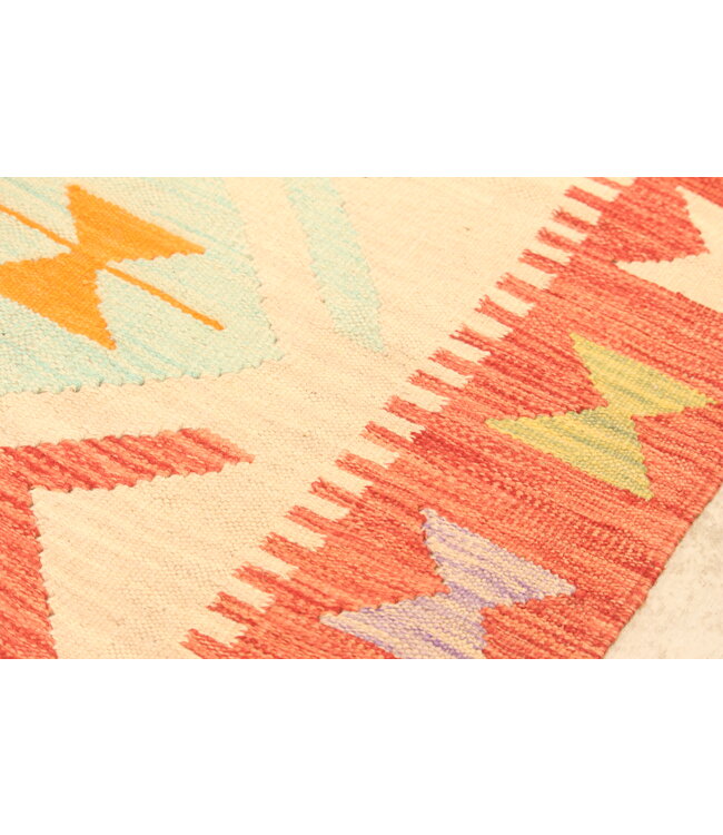 300x200cm Afghan Oriental wool carpet Handmade Kelim Rug