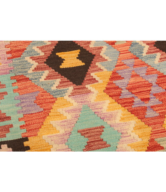 304x200cm Handwoven Traditional Kelim Area Rug Wool Carpet