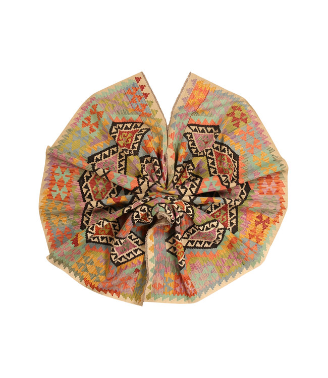 306x204cm Schöner teppich handgewebter Kelim-Wollteppich Orientalischer Teppich